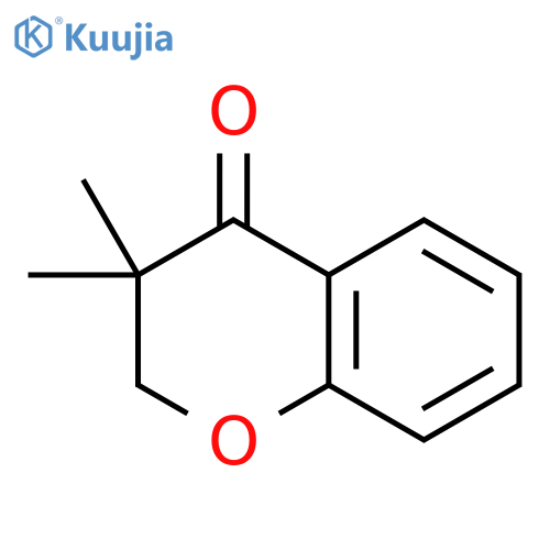 3,3-dimethyl-3,4-dihydro-2H-1-benzopyran-4-one structure