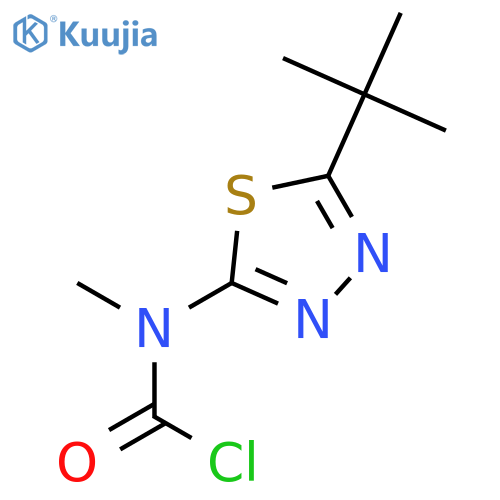 Carbamic chloride,N-[5-(1,1-dimethylethyl)-1,3,4-thiadiazol-2-yl]-N-methyl- structure