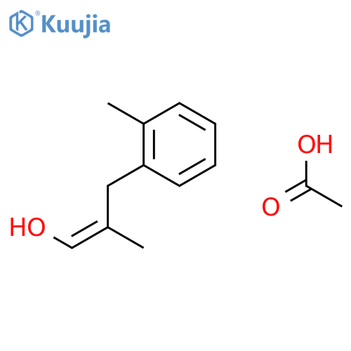 1-Propen-1-ol, 2-methyl-3-(methylphenyl)-, acetate structure