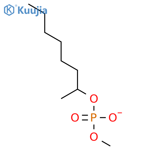 Phosphoric acid, monomethyl mono(methylheptyl) ester structure