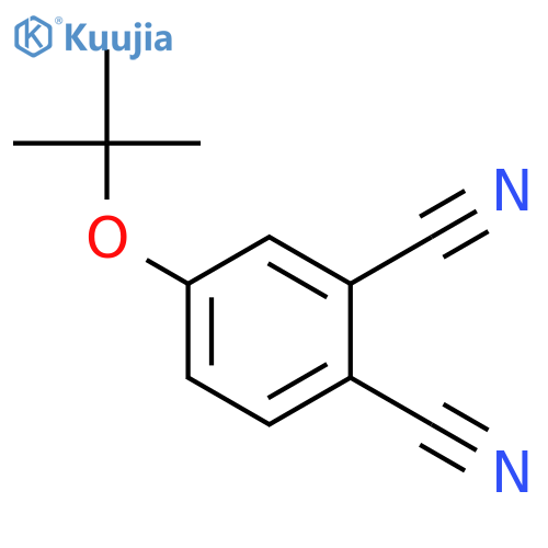 1,2-Benzenedicarbonitrile, 4-(1,1-dimethylethoxy)- structure