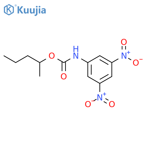 Carbamic acid, (3,5-dinitrophenyl)-, 1-methylbutyl ester, (±)- structure