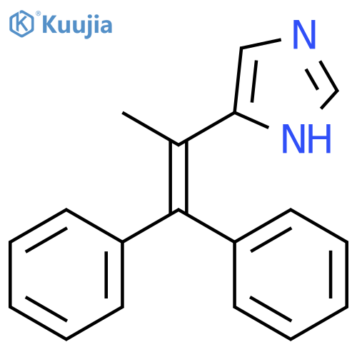 5-(1,1-diphenylprop-1-en-2-yl)-1h-imidazole structure