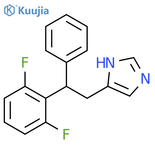 1H-Imidazole, 4-[2-(2,6-difluorophenyl)-2-phenylethyl]- structure