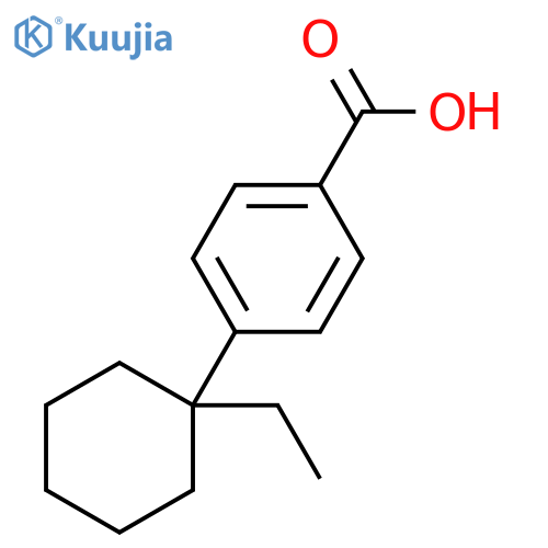 Benzoic acid, 4-(1-ethylcyclohexyl)- structure