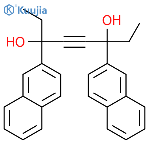 4-Octyne-3,6-diol, 3,6-di-2-naphthalenyl- structure