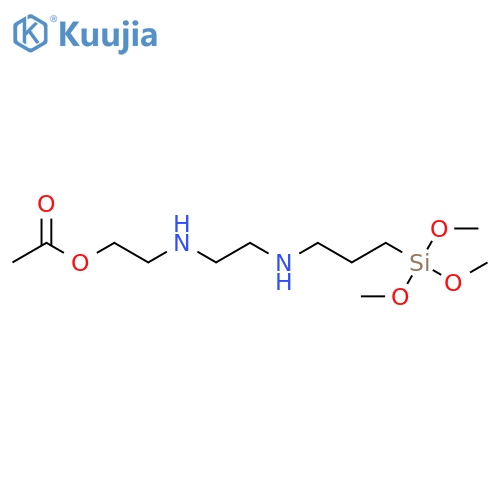 11-Oxa-3,6-diaza-10-siladodecan-1-ol, 10,10-dimethoxy-, 1-acetate structure