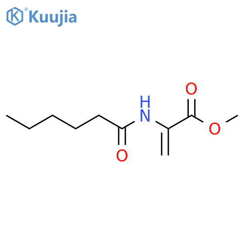 2-Propenoic acid, 2-[(1-oxohexyl)amino]-, methyl ester structure
