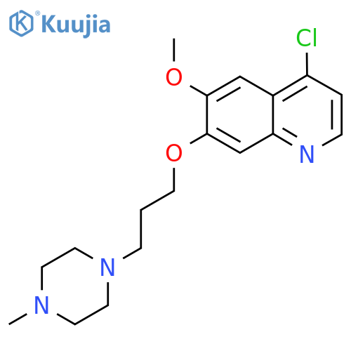 4-Chloro-6-methoxy-7-(3-(4-methylpiperazin-1-yl)propoxy)quinoline structure