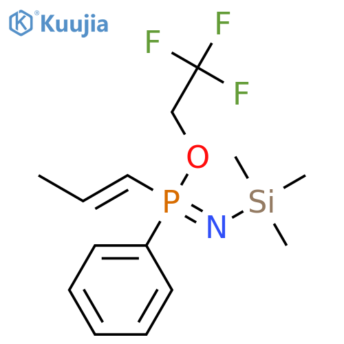Phosphinimidic acid, P-phenyl-P-1-propenyl-N-(trimethylsilyl)-, 2,2,2-trifluoroethyl ester structure