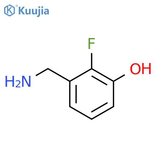 3-(aminomethyl)-2-fluorophenol structure