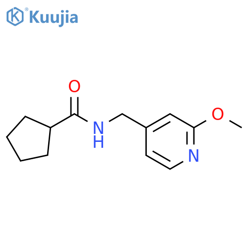 N-[(2-methoxypyridin-4-yl)methyl]cyclopentanecarboxamide structure
