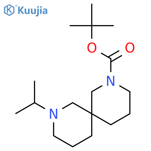 1,1-Dimethylethyl Ester 2-(1-Methylethyl)-2,8-diazaspiro4.5decane-8-carboxylic Acid structure