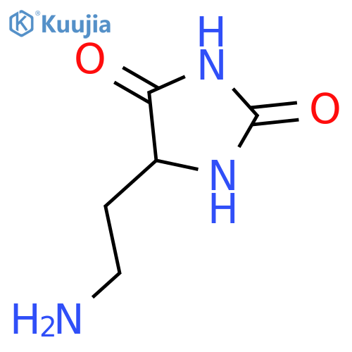 5-(2-aminoethyl)imidazolidine-2,4-dione structure