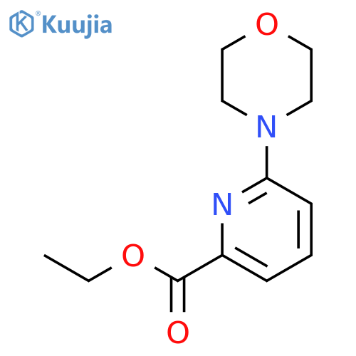 Ethyl 6-morpholinopicolinate structure