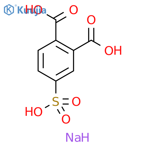 1,2-Benzenedicarboxylic acid, 4-sulfo-, sodium salt (1:) structure