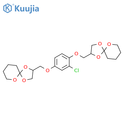 1,4,6-Trioxaspiro[4.5]decane, 2-[[2-chloro-4-(1,4,6-trioxaspiro[4.5]dec-2-ylmethoxy)phenoxy]methyl]- structure