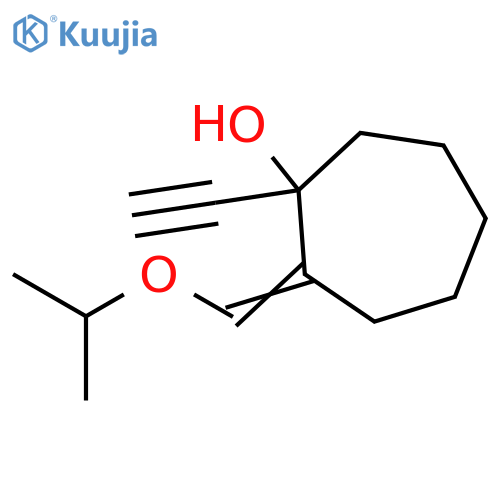 Cycloheptanol, 1-ethynyl-2-[(1-methylethoxy)methylene]- structure