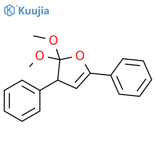 Furan, 2,3-dihydro-2,2-dimethoxy-3,5-diphenyl- structure