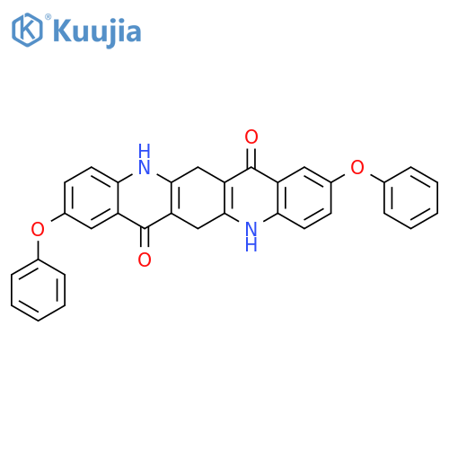 Quino[2,3-b]acridine-7,14-dione, 5,6,12,13-tetrahydro-2,9-diphenoxy- structure