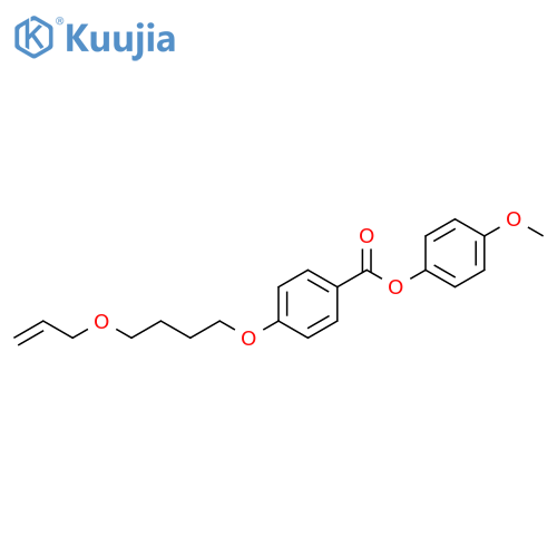 Benzoic acid, 4-[4-(2-propenyloxy)butoxy]-, 4-methoxyphenyl ester structure