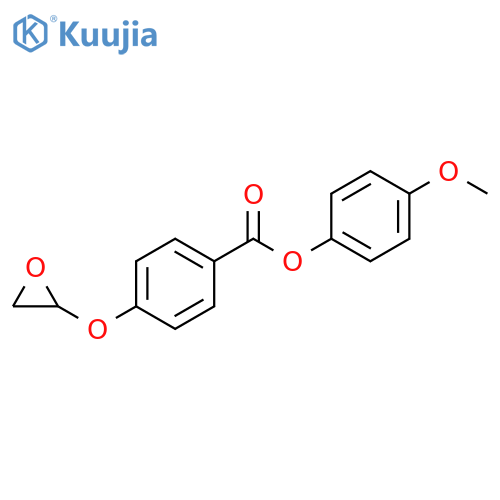 Benzoic acid, 4-(oxiranyloxy)-, 4-methoxyphenyl ester structure