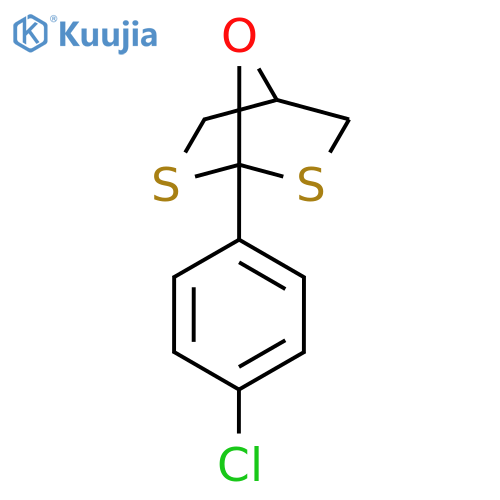 7-Oxa-2,6-dithiabicyclo[2.2.1]heptane, 1-(4-chlorophenyl)- structure