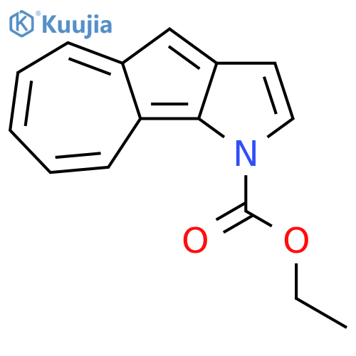 1H-Azuleno[1,2-b]pyrrole-1-carboxylic acid, ethyl ester structure