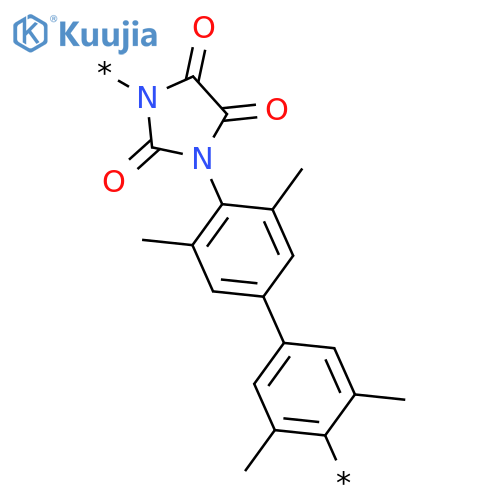 POLY[(2,4,5-TRIOXO-1,3-IMIDAZOLIDINEDIYL)(3,3',5,5'-TETRAMETHYL[1,1'-BIPHENYL]-4,4'-DIYL)] structure