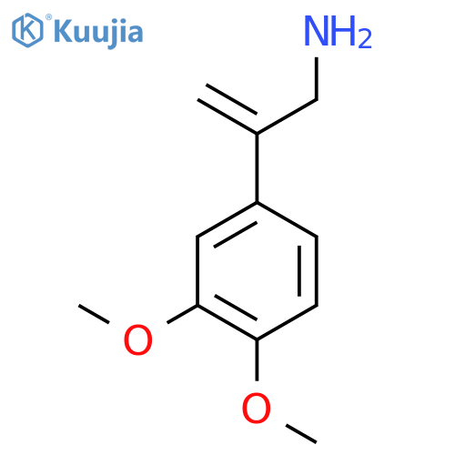 2-(3,4-dimethoxyphenyl)prop-2-en-1-amine structure