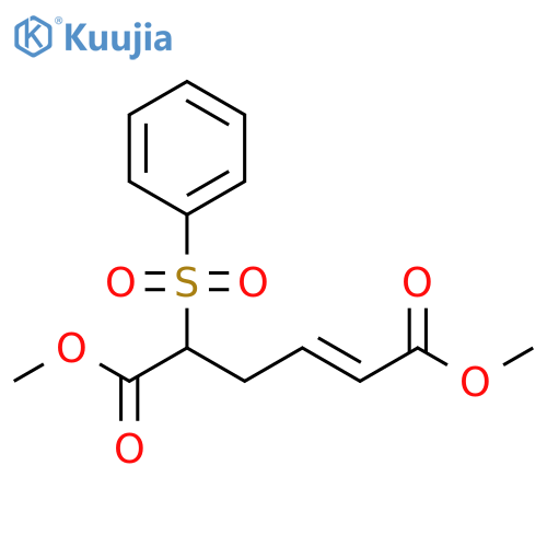 2-Hexenedioic acid, 5-(phenylsulfonyl)-, dimethyl ester, (E)- structure