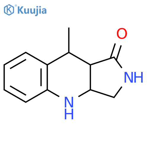 1H-Pyrrolo[3,4-b]quinolin-1-one, 2,3,3a,4,9,9a-hexahydro-9-methyl- structure