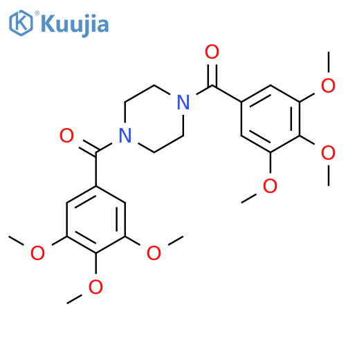 1,4-bis(3,4,5-trimethoxybenzoyl)piperazine structure