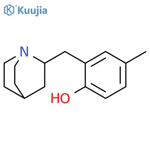 Phenol, 2-(1-azabicyclo[2.2.2]oct-2-ylmethyl)-4-methyl- structure