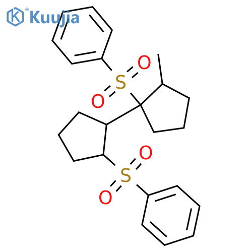Benzene, 1,1'-[(2-methyl[1,1'-bicyclopentyl]-1,2'-diyl)bis(sulfonyl)]bis- structure