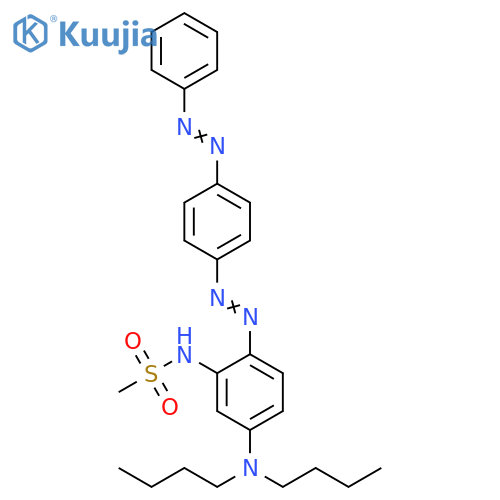 Methanesulfonamide,N-[5-(dibutylamino)-2-[[4-(phenylazo)phenyl]azo]phenyl]- structure