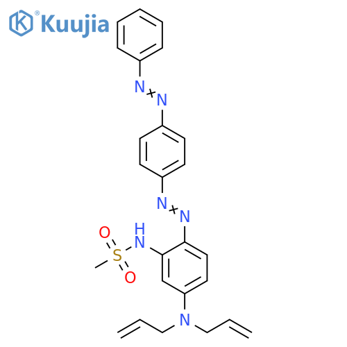 Methanesulfonamide,N-[5-(di-2-propenylamino)-2-[[4-(phenylazo)phenyl]azo]phenyl]- structure