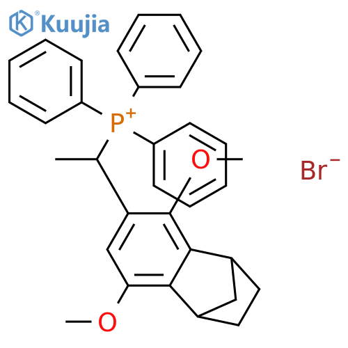 Phosphonium, triphenyl[1-(1,2,3,4-tetrahydro-5,8-dimethoxy-1,4-methanonaphthalen-6- yl)ethyl]-, bromide structure