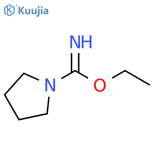 1-Pyrrolidinecarboximidic acid, ethyl ester structure