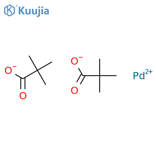 (2,2-dimethylpropanoyl)oxypalladio 2,2-dimethylpropanoate structure