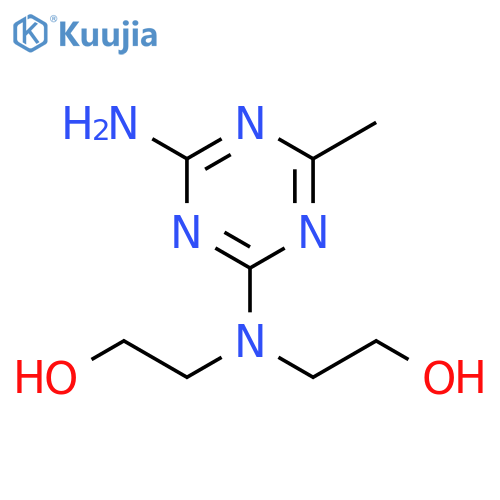 Ethanol, 2,2'-[(4-amino-6-methyl-1,3,5-triazin-2-yl)imino]bis- structure