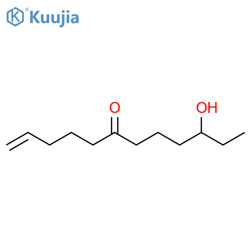 1-Dodecen-6-one, 10-hydroxy- structure