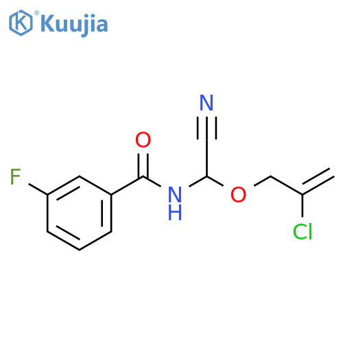 Benzamide, N-[[(2-chloro-2-propenyl)oxy]cyanomethyl]-3-fluoro- structure