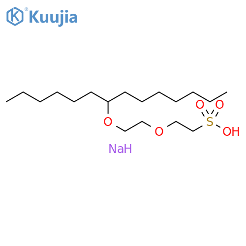 Ethanesulfonic acid, 2-[2-[(1-hexyloctyl)oxy]ethoxy]-, sodium salt (1:1) structure