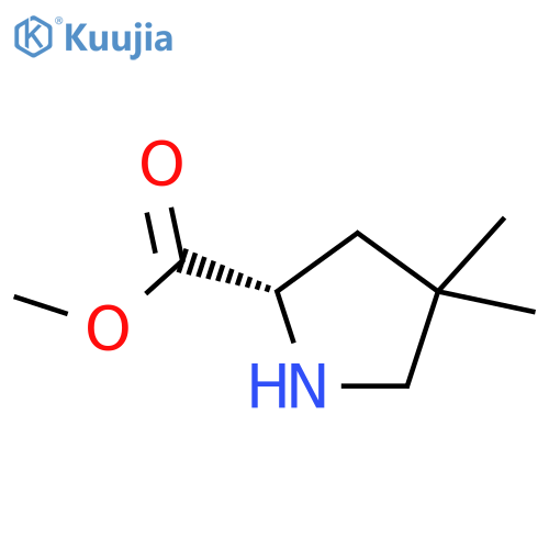methyl 4,4-dimethylpyrrolidine-2-carboxylate structure