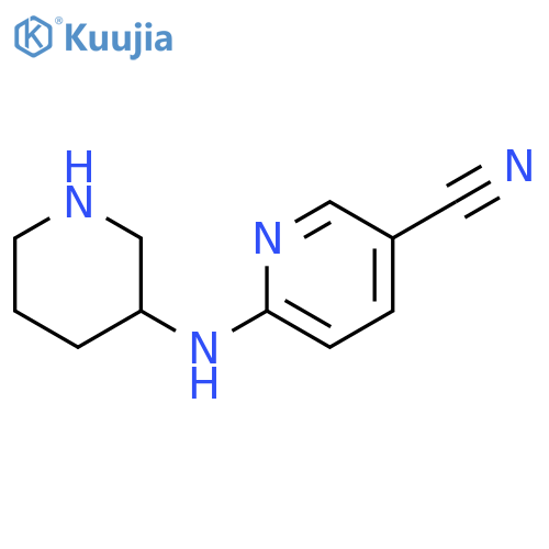 6-(piperidin-3-ylamino)pyridine-3-carbonitrile structure