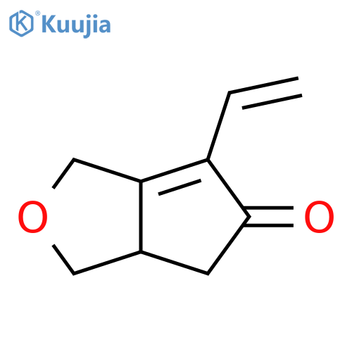 1H-Cyclopenta[c]furan-5(3H)-one, 6-ethenyl-3a,4-dihydro- structure