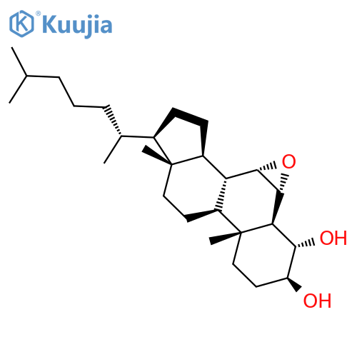 Cholestane-3,4-diol, 6,7-epoxy-, (3b,4a,5a,6a,7a)- structure