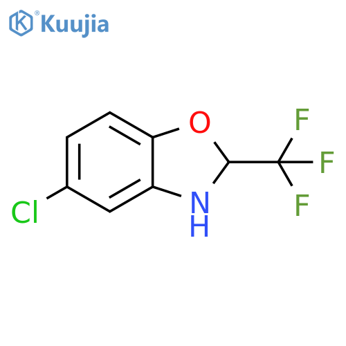 Benzoxazole, 5-chloro-2,3-dihydro-2-(trifluoromethyl)- structure