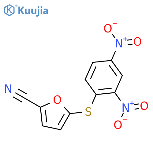 2-Furancarbonitrile, 5-[(2,4-dinitrophenyl)thio]- structure